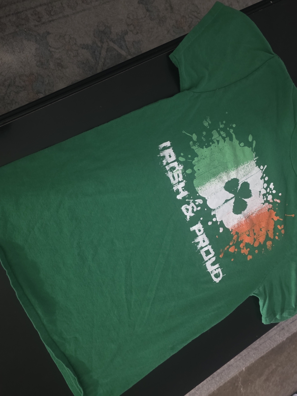 Men's Green 'Irish & Proud' Shamrock T‑Shirt